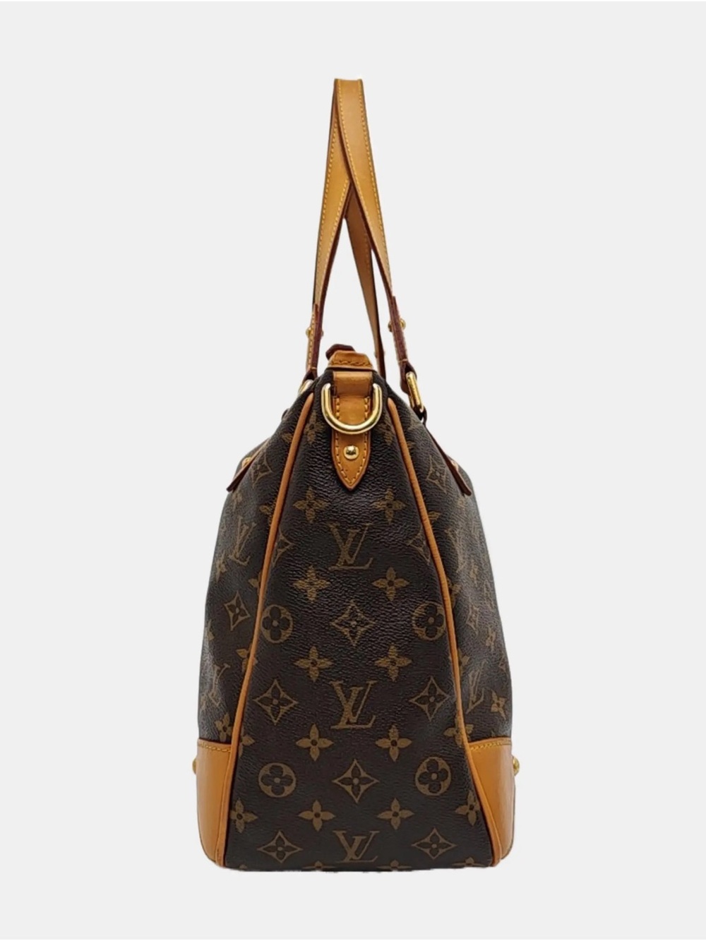 ♥️Louis Vuitton Monogram Retiro MM Canvas Brown with Tan Trim Top-Handle Bag♥️ - Picture 4 of 16